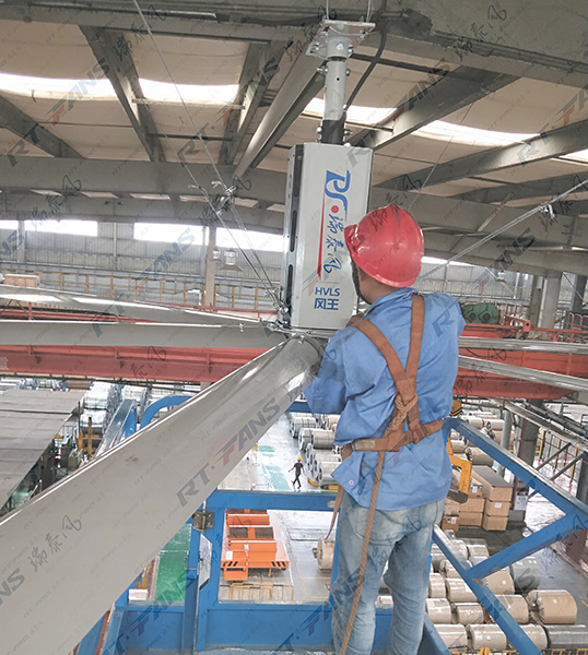 瑞泰風工業大風扇安裝案例圖